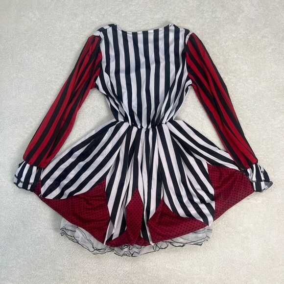 Adult Women’s Stripped Clown Costume Dress. One Size fits most. - Picture 4 of 9